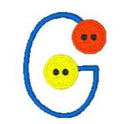Button Alphabet G
