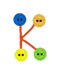 Button Alphabet K