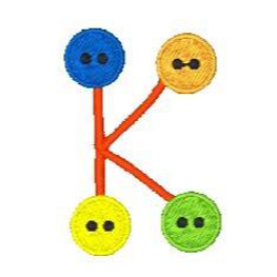 Button Alphabet K