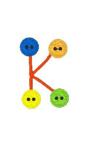 Button Alphabet K