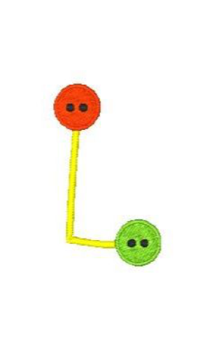 Button Alphabet L