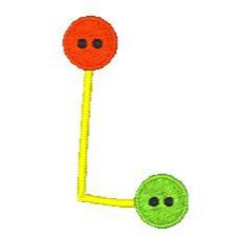 Button Alphabet L