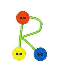 Button Alphabet R