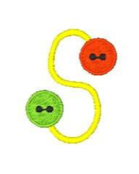 Button Alphabet S