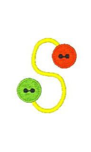 Button Alphabet S