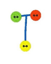 Button Alphabet T
