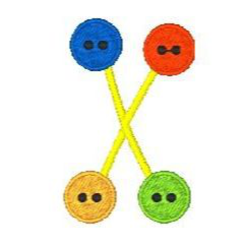 Button Alphabet X