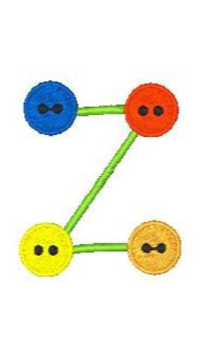 Button Alphabet Z