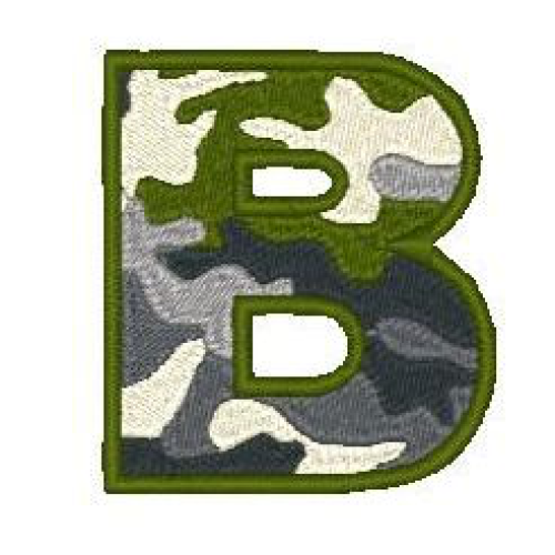 Camo Alphabet B