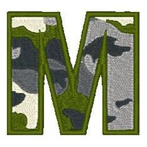 Camo Alphabet M