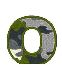 Camo Alphabet O