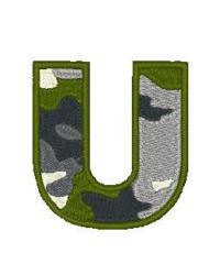 Camo Alphabet U