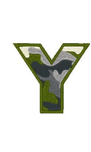 Camo Alphabet Y