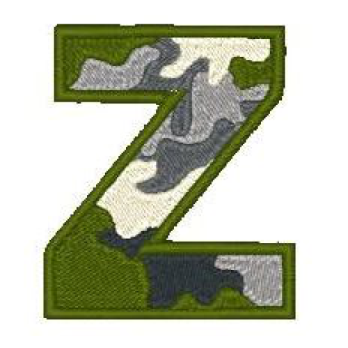 Camo Alphabet Z Camo Alphabet Z
