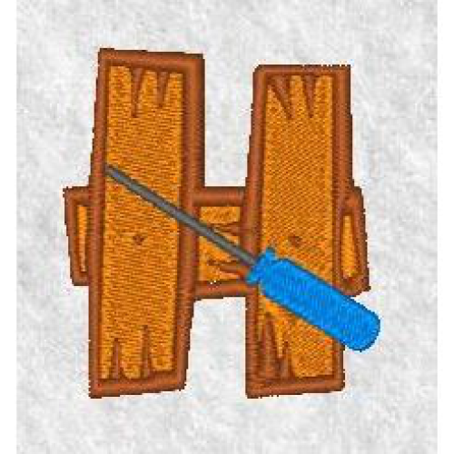 Carpenter Alphabet H