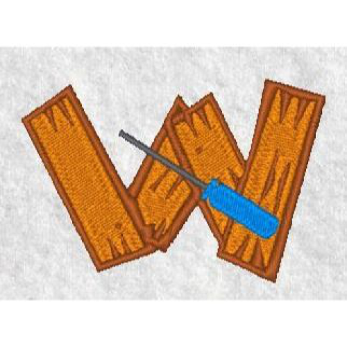 Carpenter Alphabet W