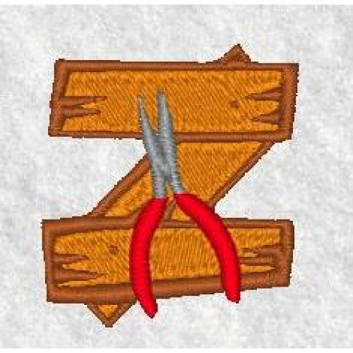 Carpenter Alphabet Z