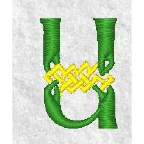 Celtic Alphabet U