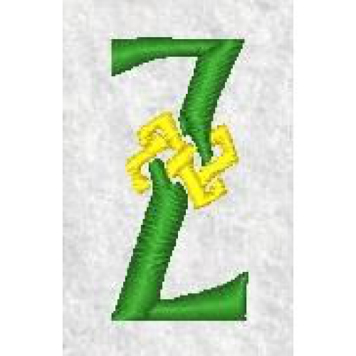 Celtic Alphabet Z
