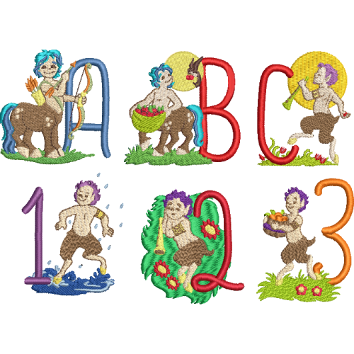 Centaur Pan Alphabet Set