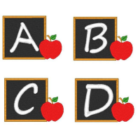 Chalkboard Alphabet Set