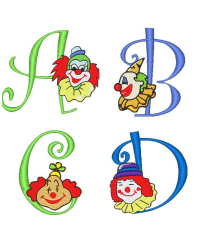 Clown Alphabet Set