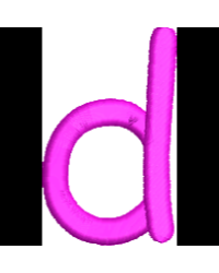Comic Lower Case D