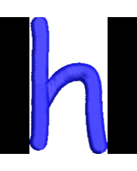 Comic Lower Case H