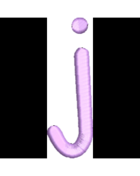 Comic Lower Case J