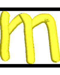Comic Lower Case M