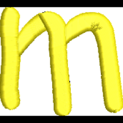 Comic Lower Case M