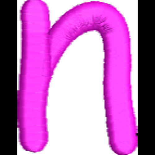 Comic Lower Case N