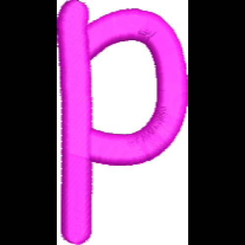 Comic Lower Case P