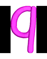 Comic Lower Case Q