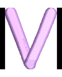 Comic Lower Case V