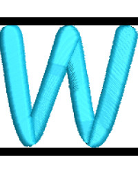 Comic Lower Case W
