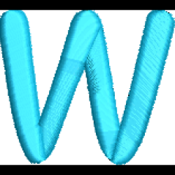 Comic Lower Case W