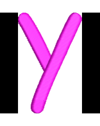 Comic Lower Case Y