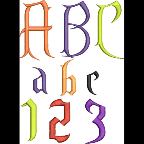Creepy Font Set