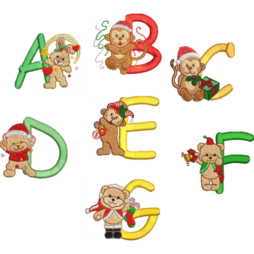 Cuddly Christmas Alpha Set