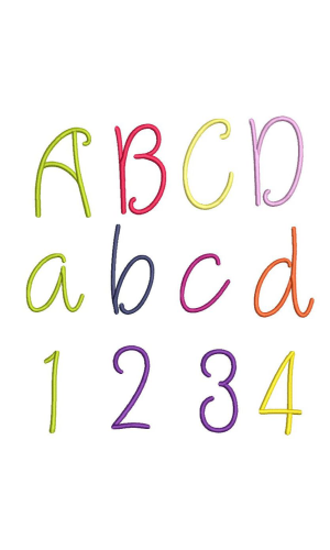 Curly Font Set