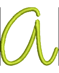 Curly Lower Case A