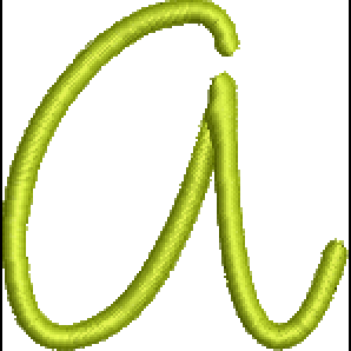 Curly Lower Case A