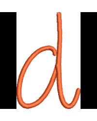 Curly Lower Case D
