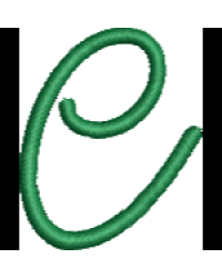 Curly Lower Case E