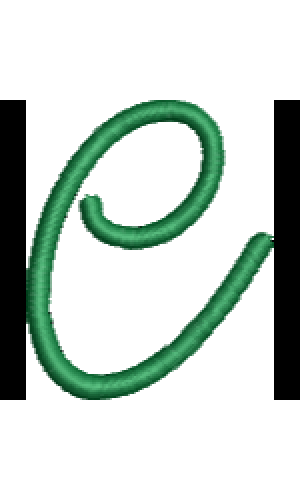 Curly Lower Case E