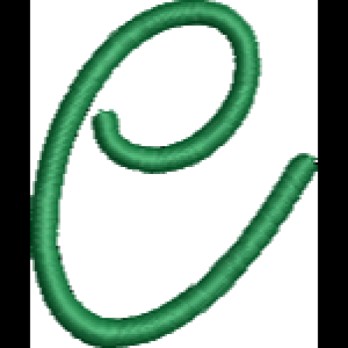 Curly Lower Case E