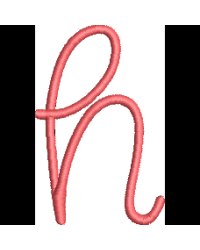 Curly Lower Case H