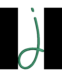 Curly Lower Case J