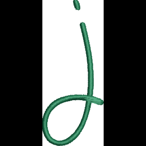 Curly Lower Case J